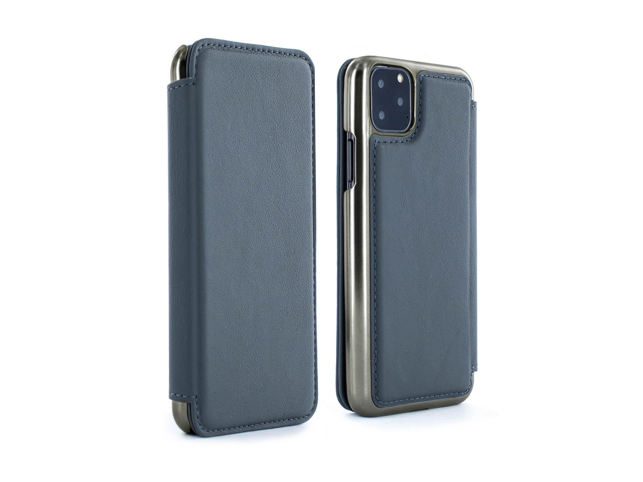 Night Leather Flip Case Wallet for iPhone 11 Pro Max Stylish Cover Compatible with iPhone 11 Pro Max 